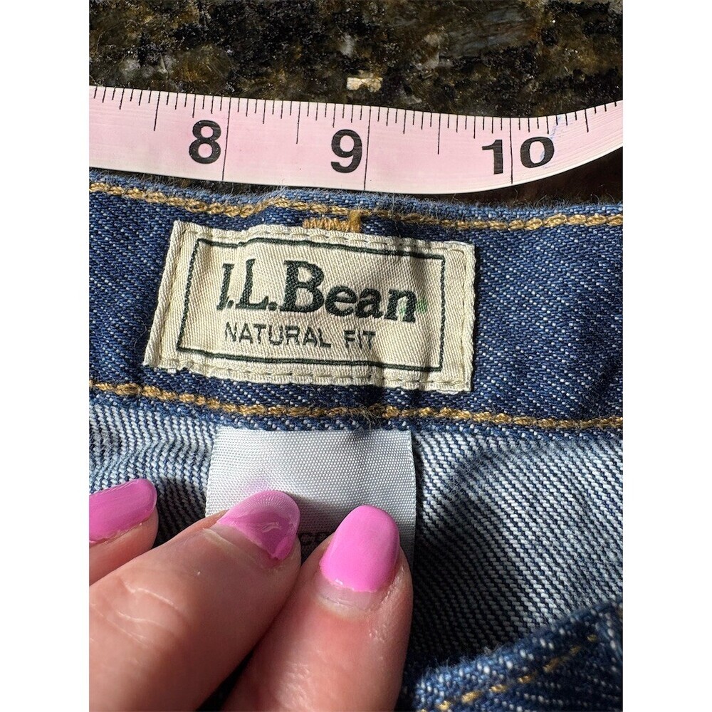 L.L.Bean Jeans Mens 36x26 Dark Blue Denim Straight Leg 5-Pocket Mid Rise - Picture 8 of 9